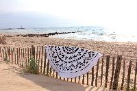 Serviette de plage ronde mandala