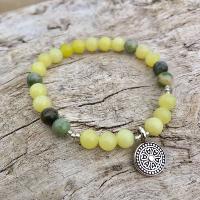 Bracelet en perles de jade solaire