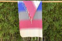 Fouta 4 couleurs tissage nid d'abeille Thala