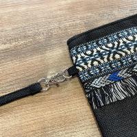 Pochette bandoulière ethnique Noire