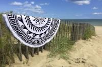 Serviette de plage ronde tribal