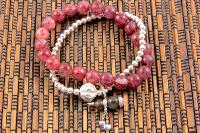 Bracelet agates roses