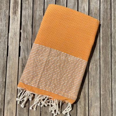 Fouta de plage orange Nabeul