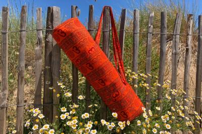 Sac tapis de yoga orange