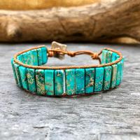 Bracelet perle de jaspe turquoise