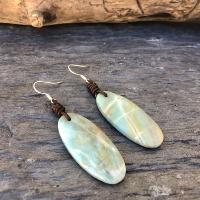 Boucles d'oreilles amazonite