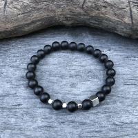 Bracelet noir pour homme Mani