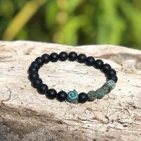 Bracelet noir pour homme Chandra