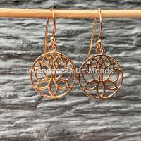 Boucles d'oreilles fantaisie fleur de lotus