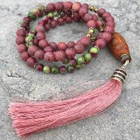 Collier mala bois de rose