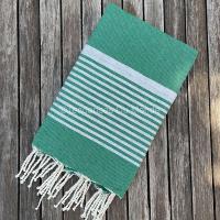 Fouta de plage verte Tozeur