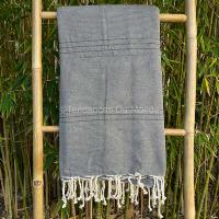 Fouta de plage grise XL Zarzis