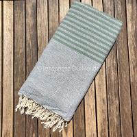 Fouta vert chiné XXL