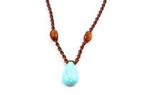 Collier goutte turquoise