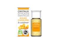 Cristaux d'huiles essentielles ronde d'agrumes