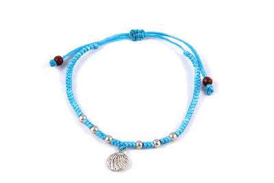 Bracelet coquillage bleu