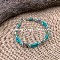 Bracelet turquoise 3 rangs