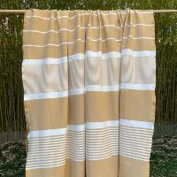 Fouta de plage XXL sable Enfida