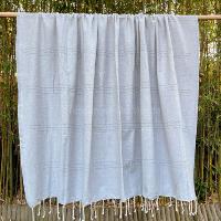 Fouta de plage XL gris clair Zarzis