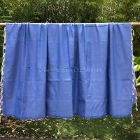 Fouta bleu uni XL