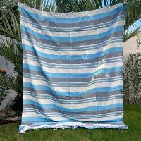 Tenture murale Kerala bleu