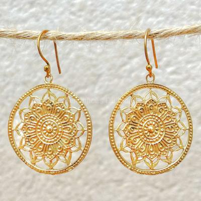 Boucles d'oreilles mandala lotus