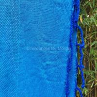 Fouta Azur franges bleues XL