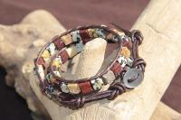 Bracelet wrap 2 tours Moka