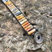 Bracelet rouleaux agate naturelle