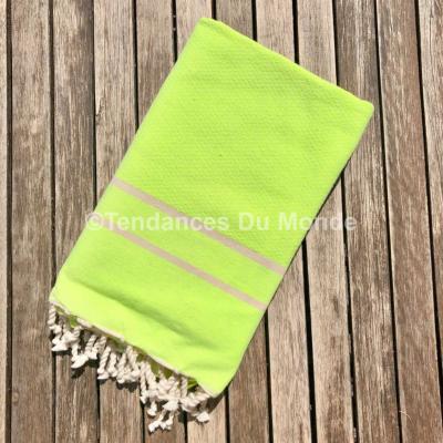 Fouta de plage jaune Lamta