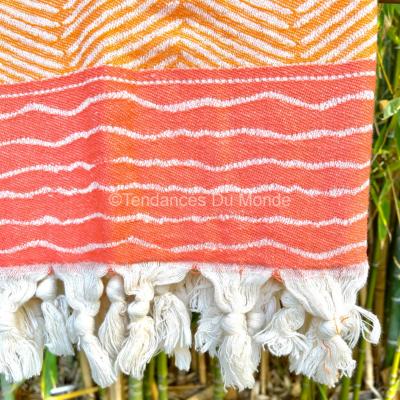 Fouta peshtemal Moby dick orange