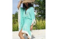 Robe Kimono vert d'eau