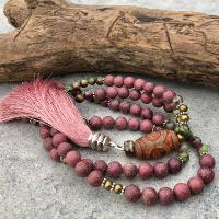 Collier mala bois de rose