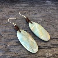 Boucles d'oreilles amazonite