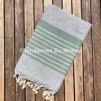 Fouta vert chiné XL