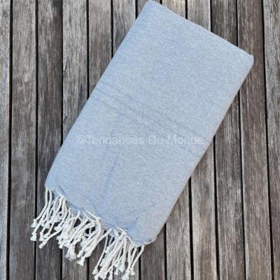 Fouta de plage XL gris clair Zarzis