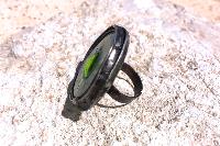 Bague plateau en verre