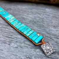 Bracelet perle de jaspe turquoise