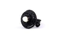 Bague spirale noire