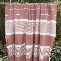 Fouta de plage XXL brique Enfida