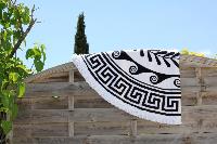 Serviette de plage ronde tribal