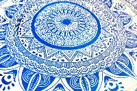 Drap de plage mandala rond Indian