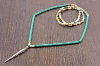 Collier disques turquoise et amazonite