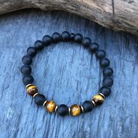 Bracelet pour homme œil de tigre Keya