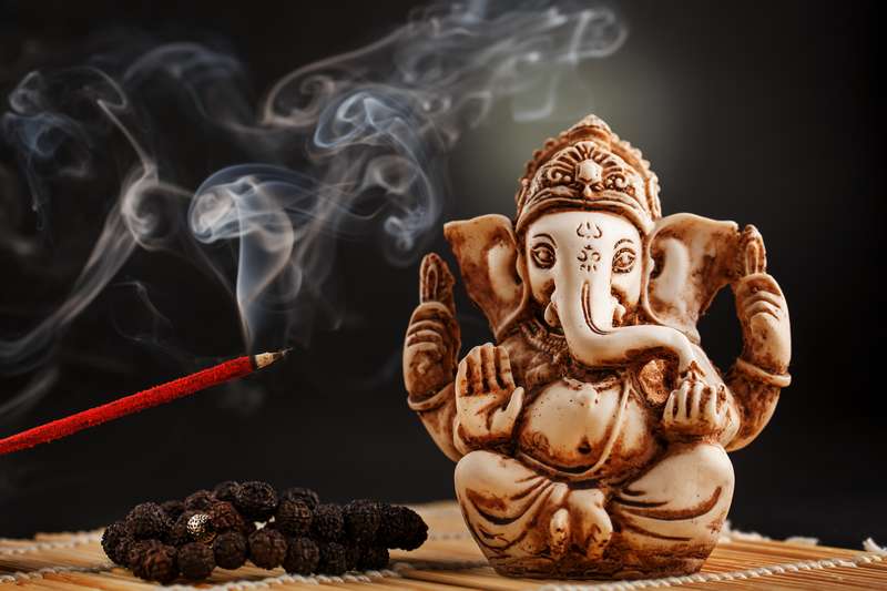 porte encens ganesh