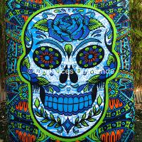 Paréo de plage Mexican Skull