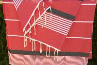 Fouta XL rouge Azmour