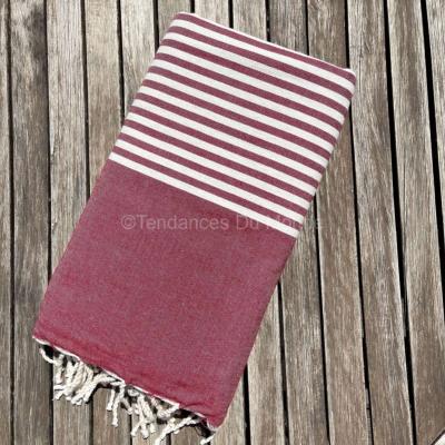 Fouta bordeaux XXL La Marsa 