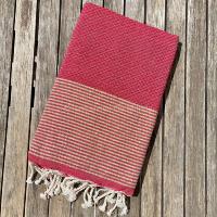 Fouta de plage rouge pourpre Nabeul