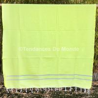 Fouta de plage jaune Lamta